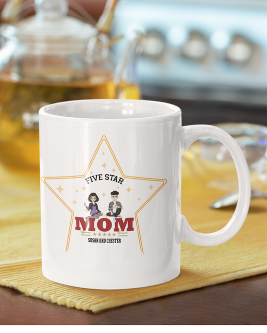 FIVE STAR MOM – A Design Straight from the Heart Mug
