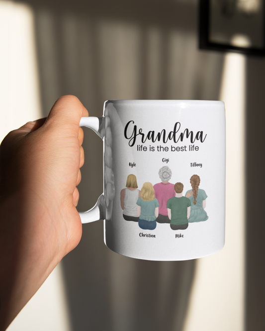 Grandma life is the best life Personalized Mug