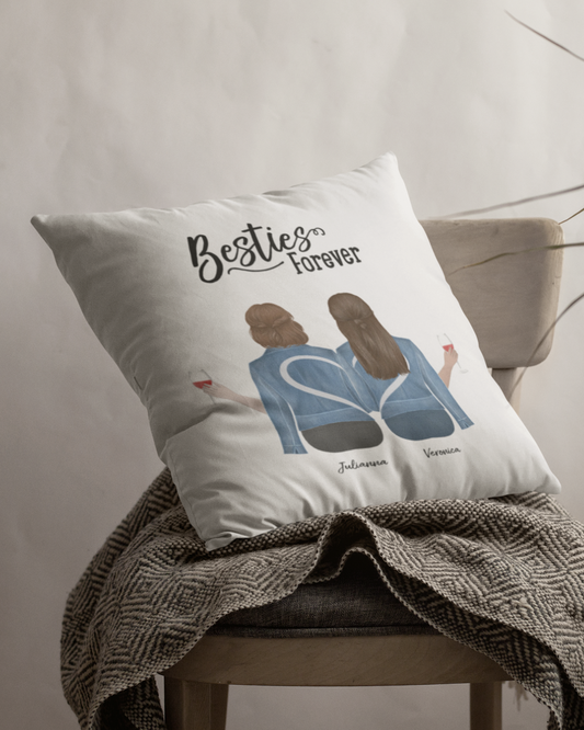 Custom Friendship Design – You + Your Bestie Custom Pillow