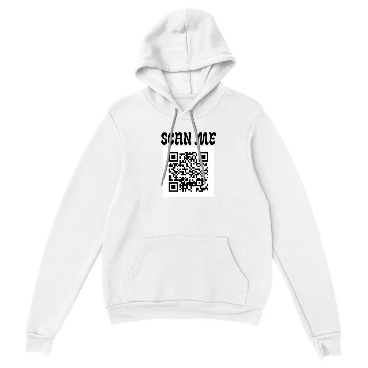 Custom QR Code – “Scan Me” Hoodie