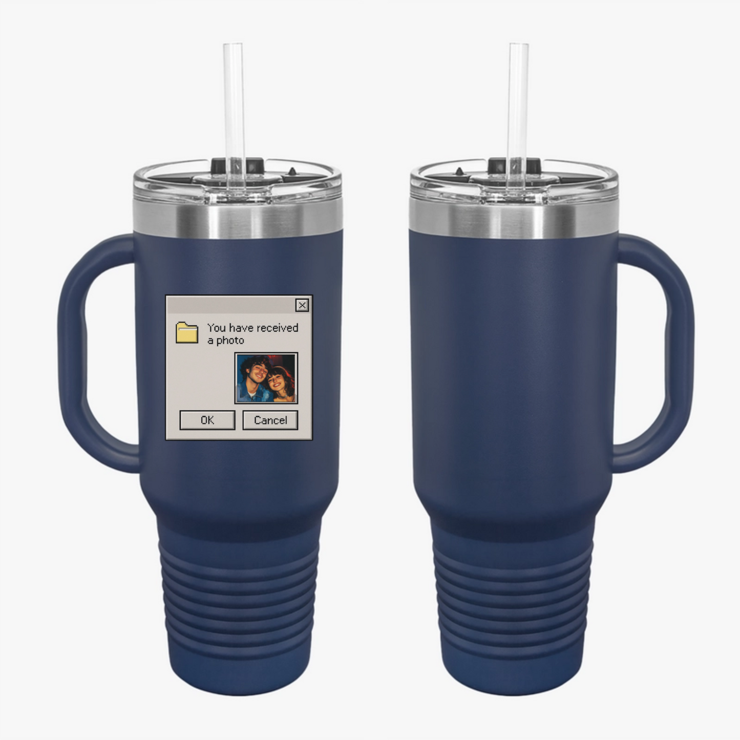 Custom Retro Computer Travel Mug