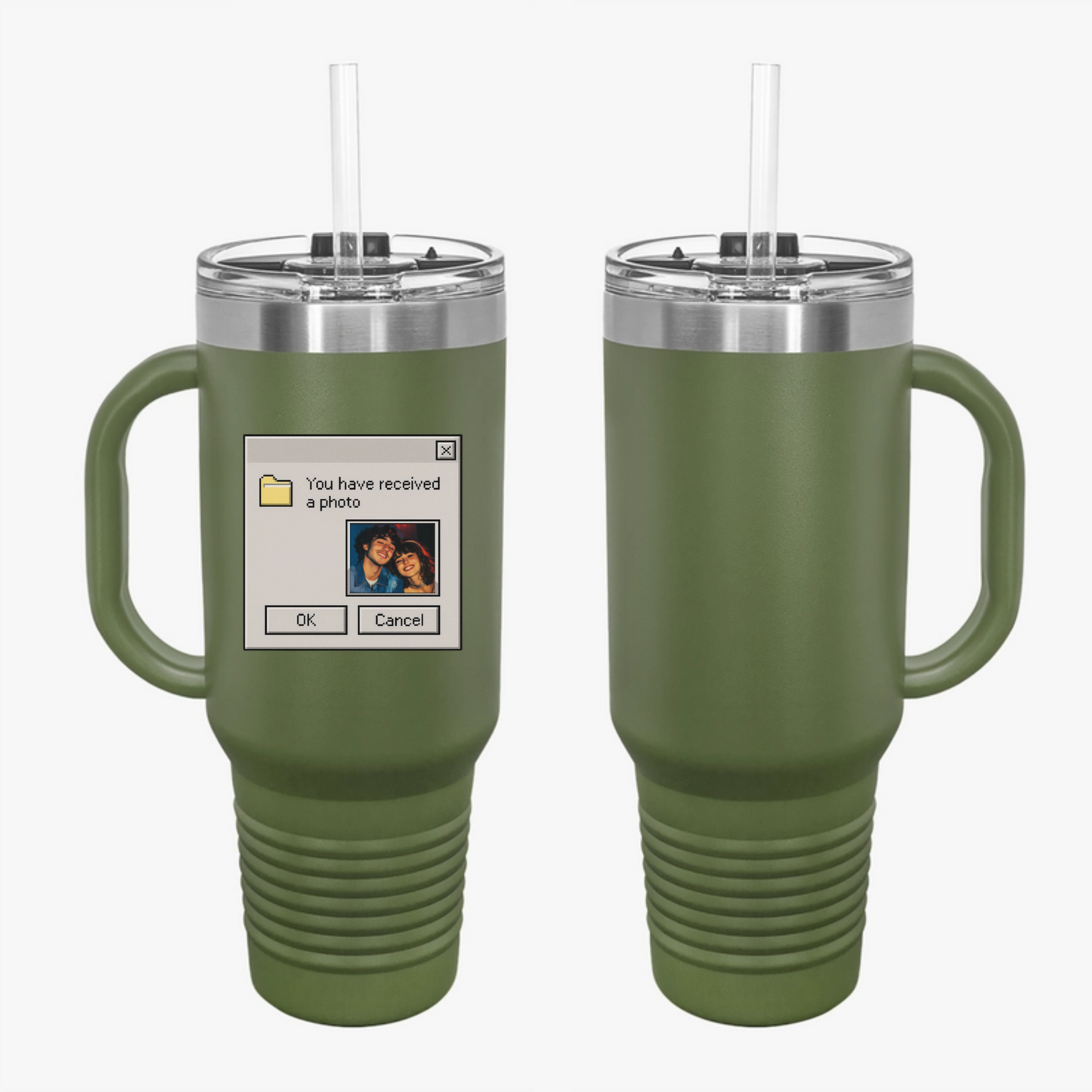 Custom Retro Computer Travel Mug