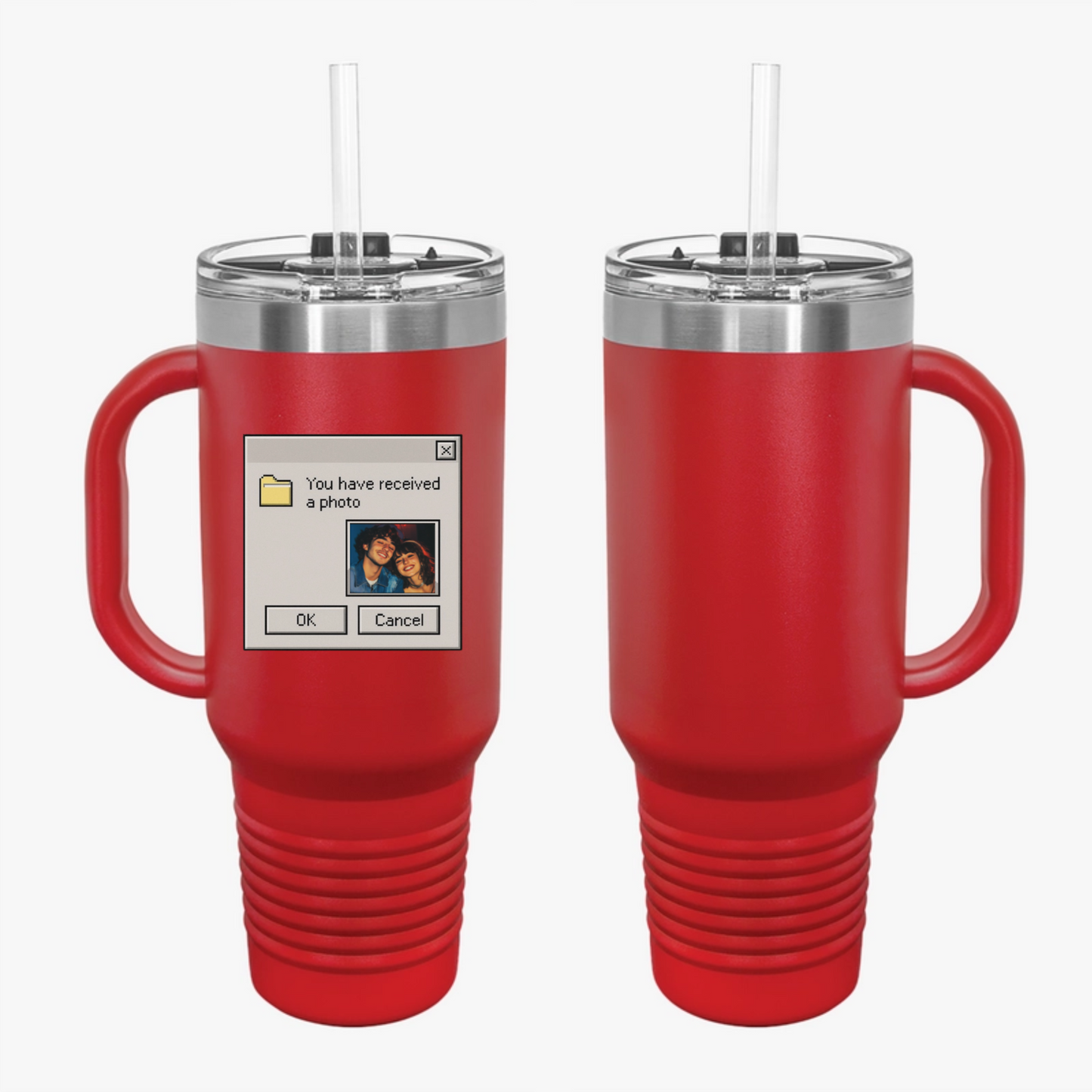 Custom Retro Computer Travel Mug