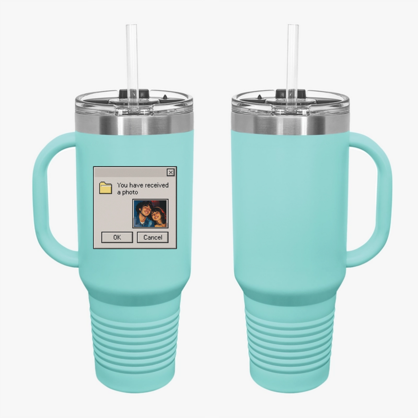 Custom Retro Computer Travel Mug
