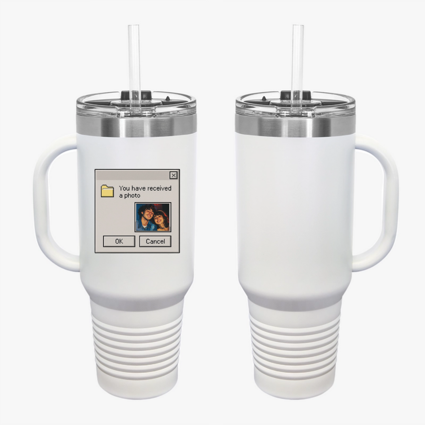 Custom Retro Computer Travel Mug
