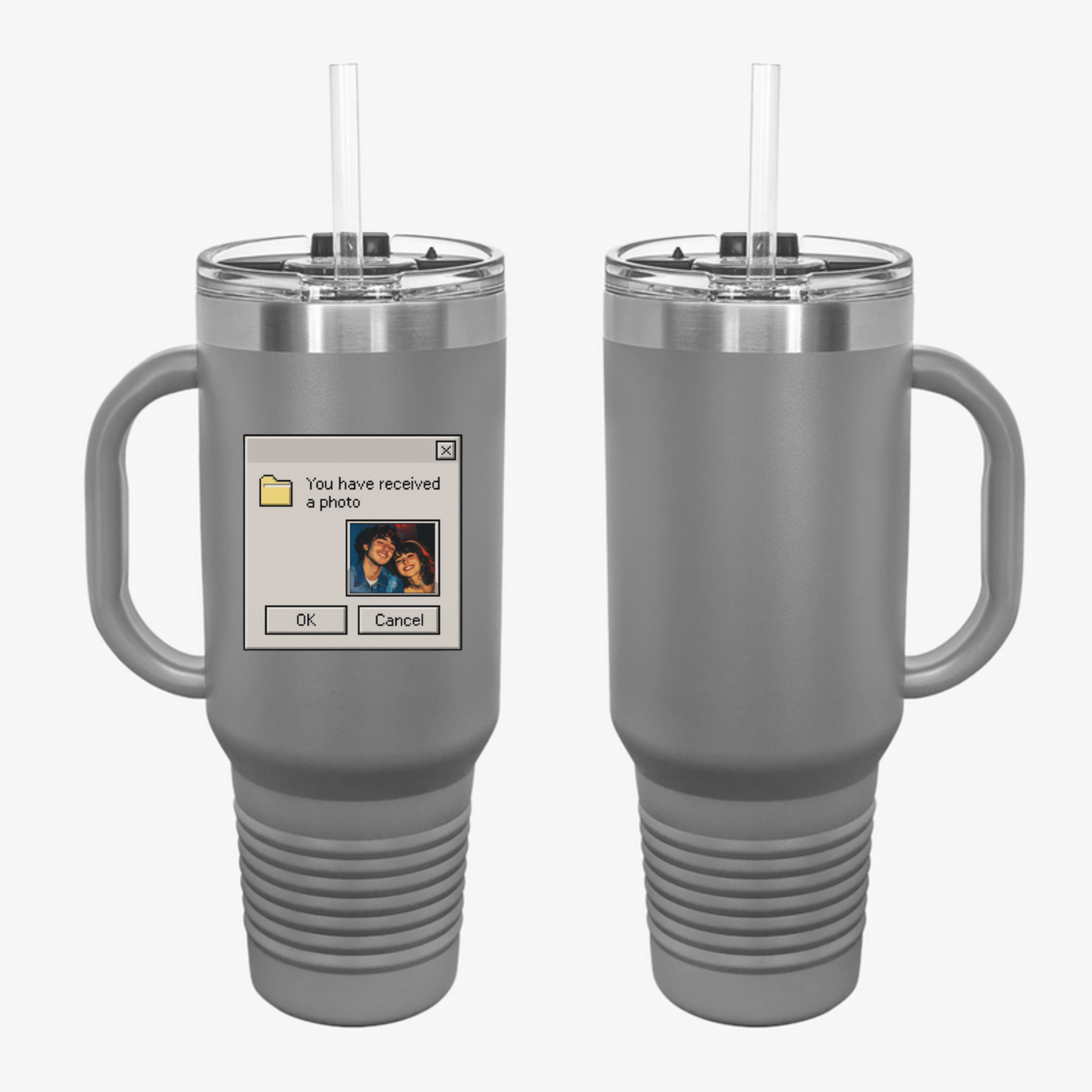 Custom Retro Computer Travel Mug