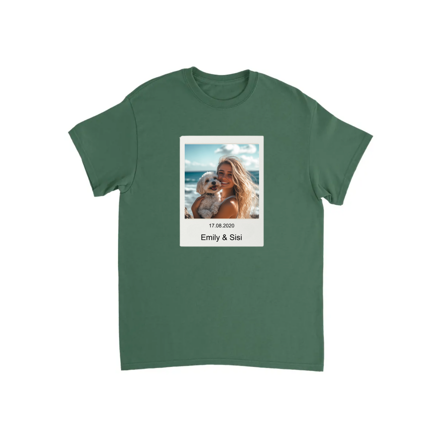 Custom Retro Polaroid Print T-shirt