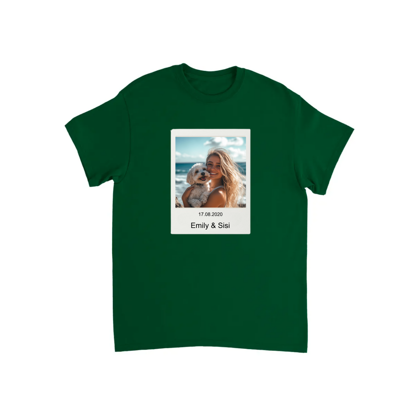 Custom Retro Polaroid Print T-shirt