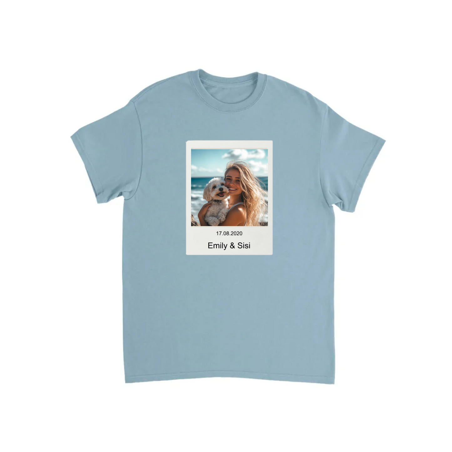 Custom Retro Polaroid Print T-shirt