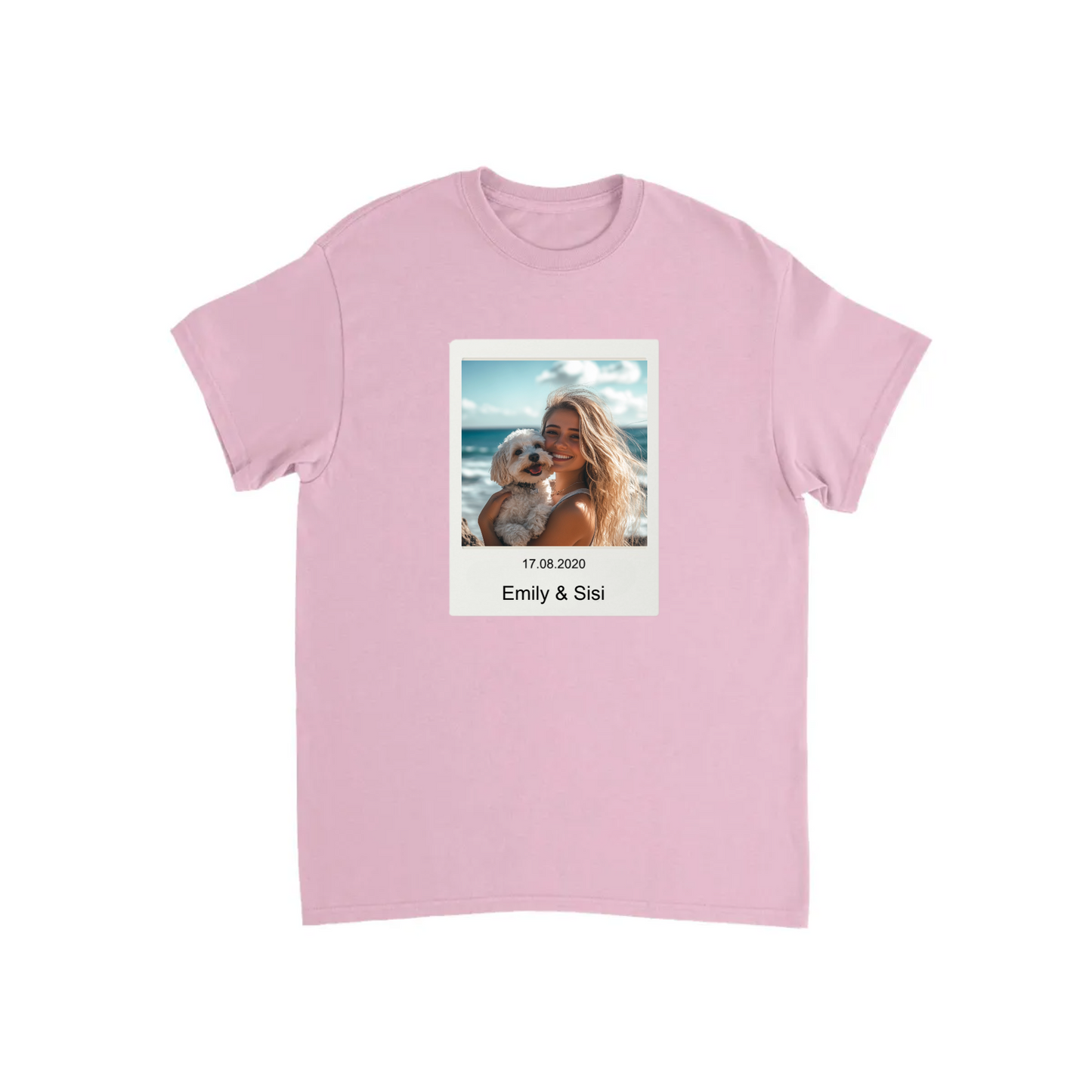 Custom Retro Polaroid Print T-shirt