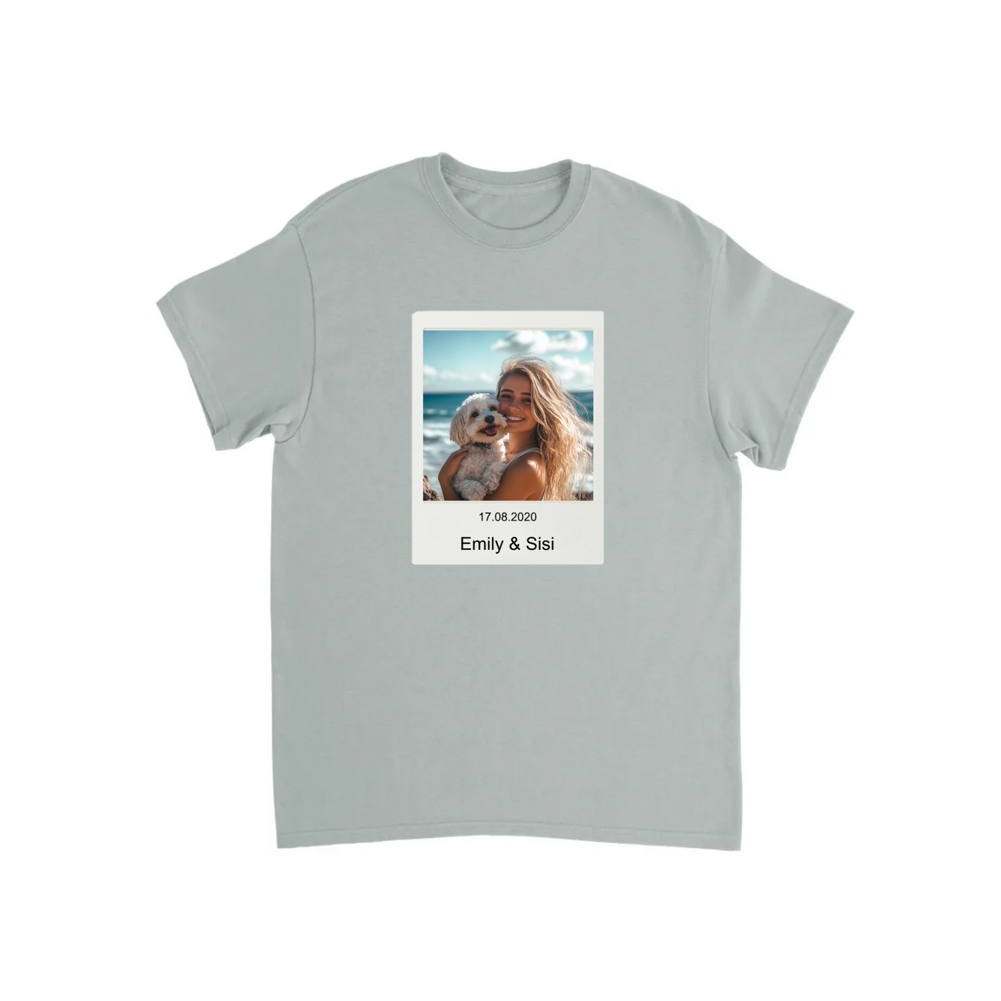 Custom Retro Polaroid Print T-shirt