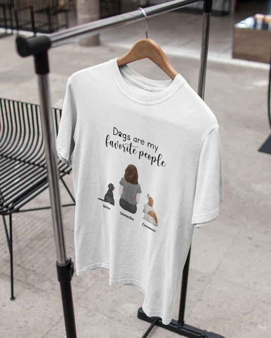 “Dogs are my favorite people” Personalized T-shirt
