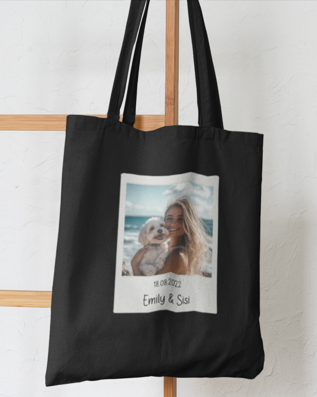 Custom Retro Polaroid Print Tote Bag