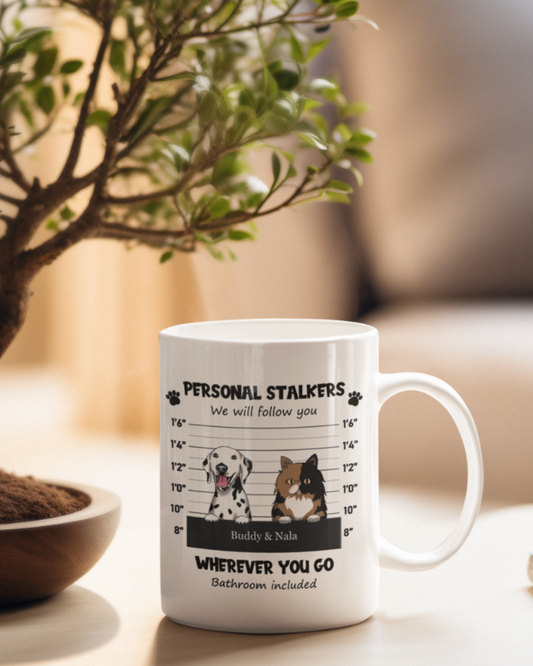 Color “Personal Stalker” Pet - Personalized Mug