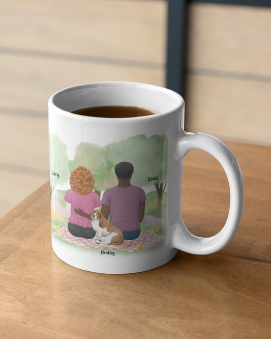 You, Me & The Dog - Personalized Mug