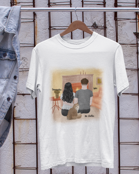 You, Me & The Cat Personalized T-shirt