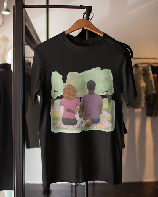 You, Me & The Dog Personalized T-shirt