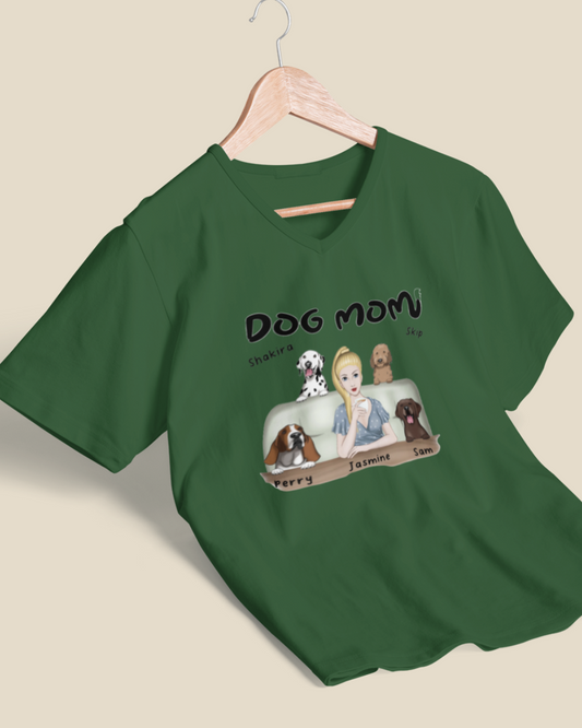 Dog Mom Personalized T-shirt