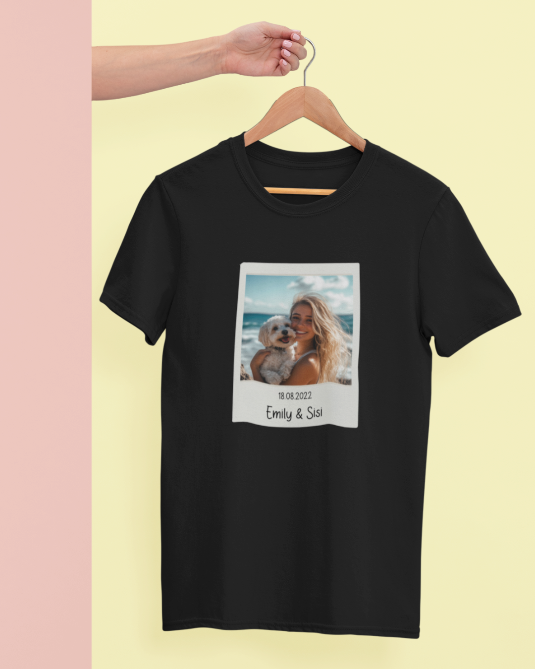 Custom Retro Polaroid Print T-shirt