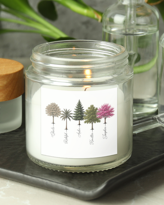 A Forest Full of Love – Personalized Tree Art Scented Candle