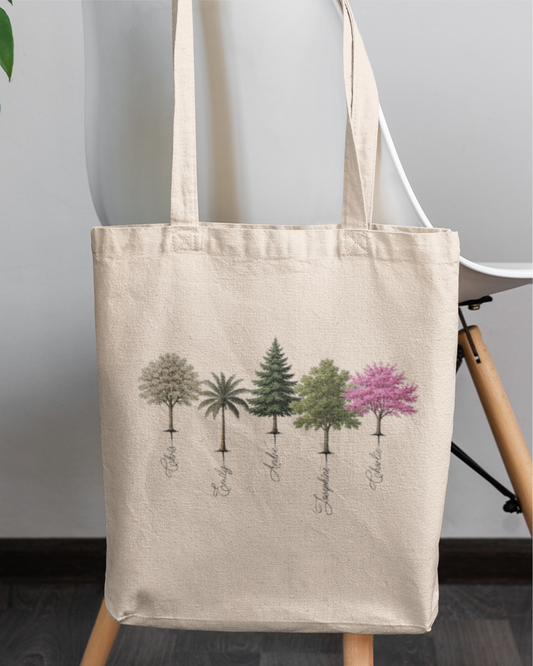 A Forest Full of Love – Personalized Tree Art Tote Bag