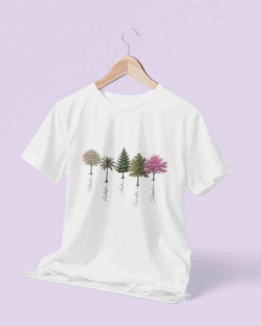 A Forest Full of Love – Personalized Tree Art T-shirt