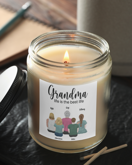 Grandma life is the best life Personalized Scented Candle
