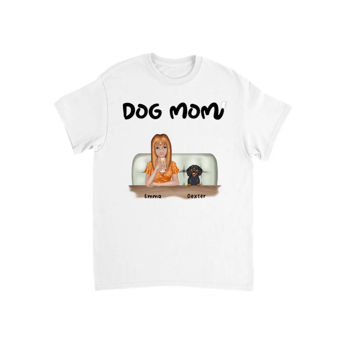 Dog Mom Personalized T-shirt