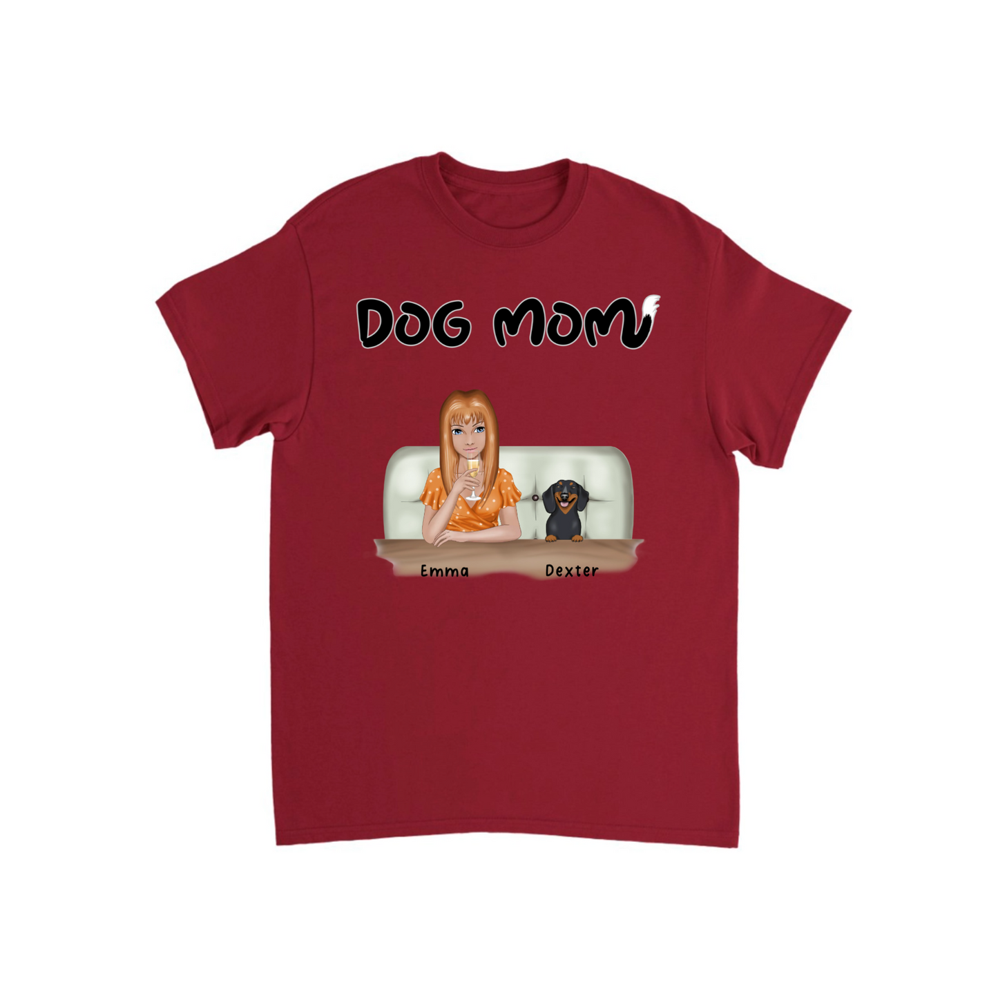 Dog Mom Personalized T-shirt