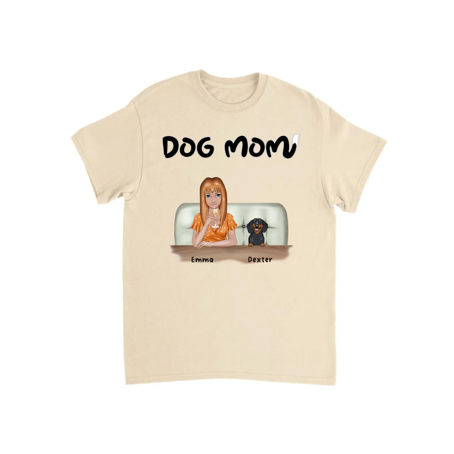 Dog Mom Personalized T-shirt