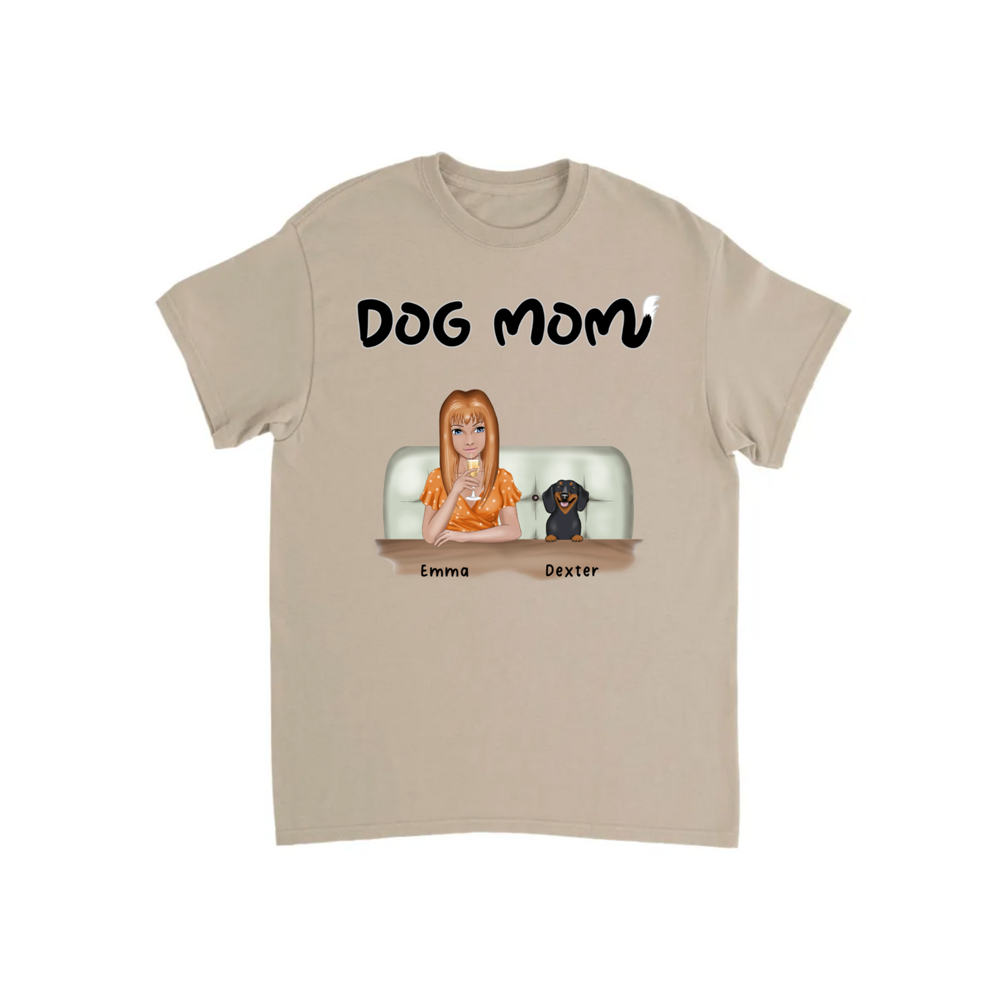 Dog Mom Personalized T-shirt