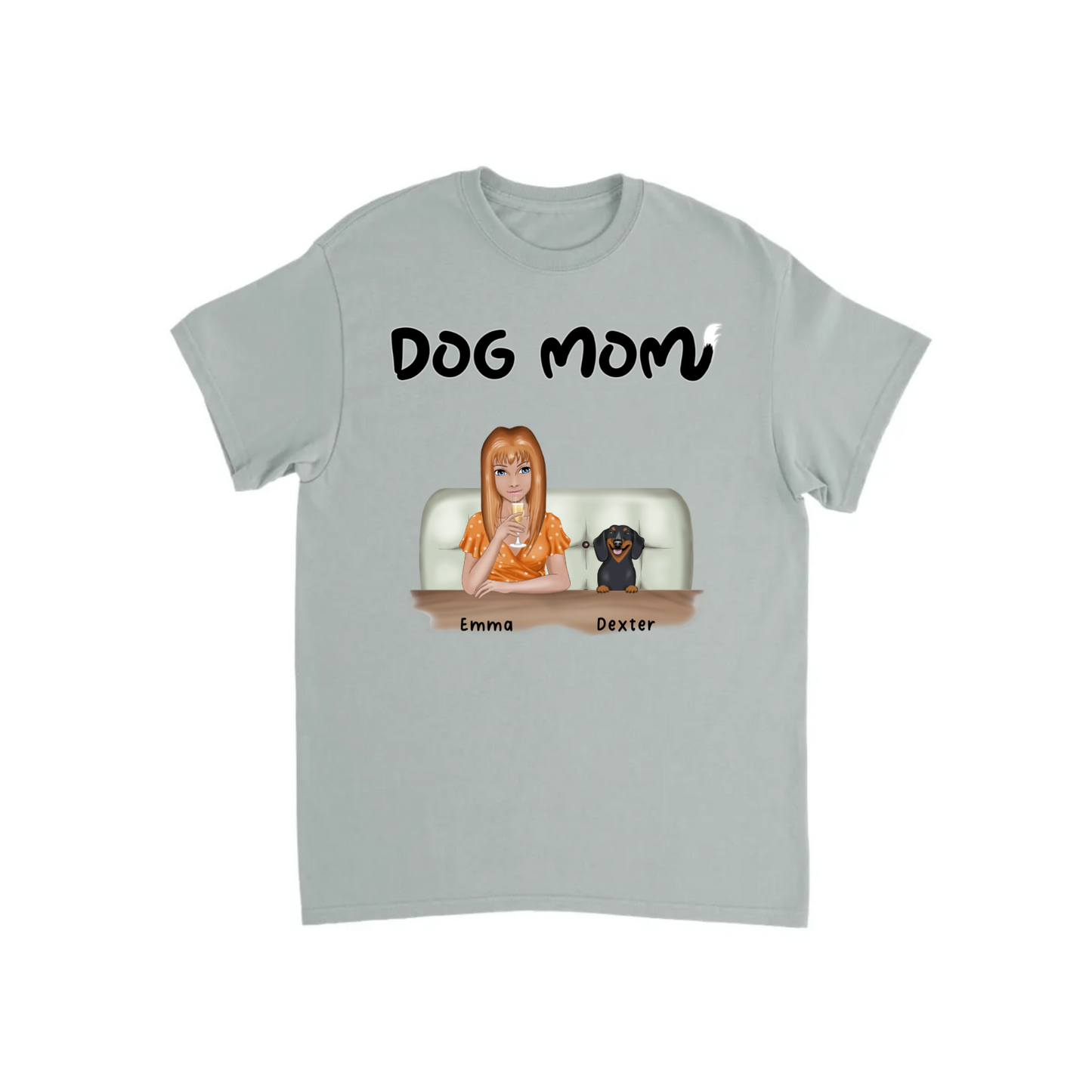 Dog Mom Personalized T-shirt