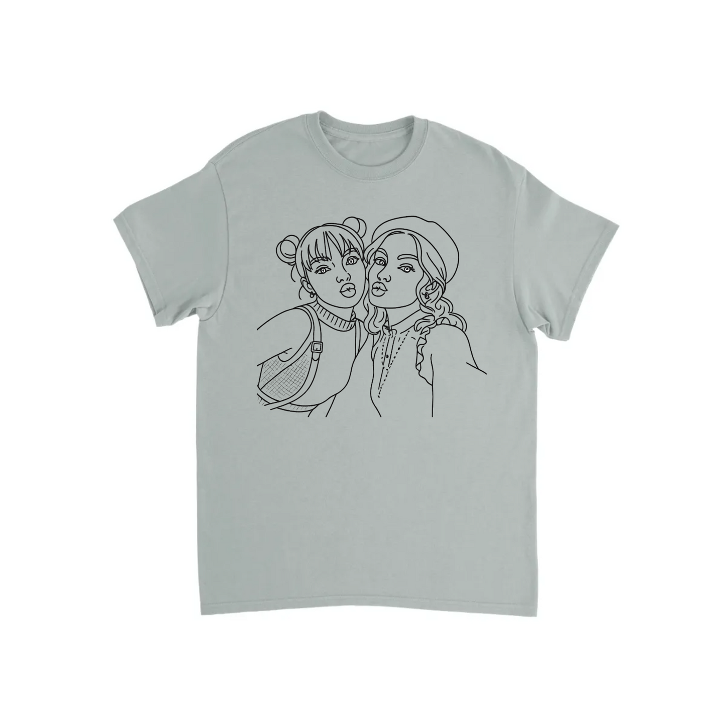 Custom Line Art T-shirt - Turn your photo into a line art