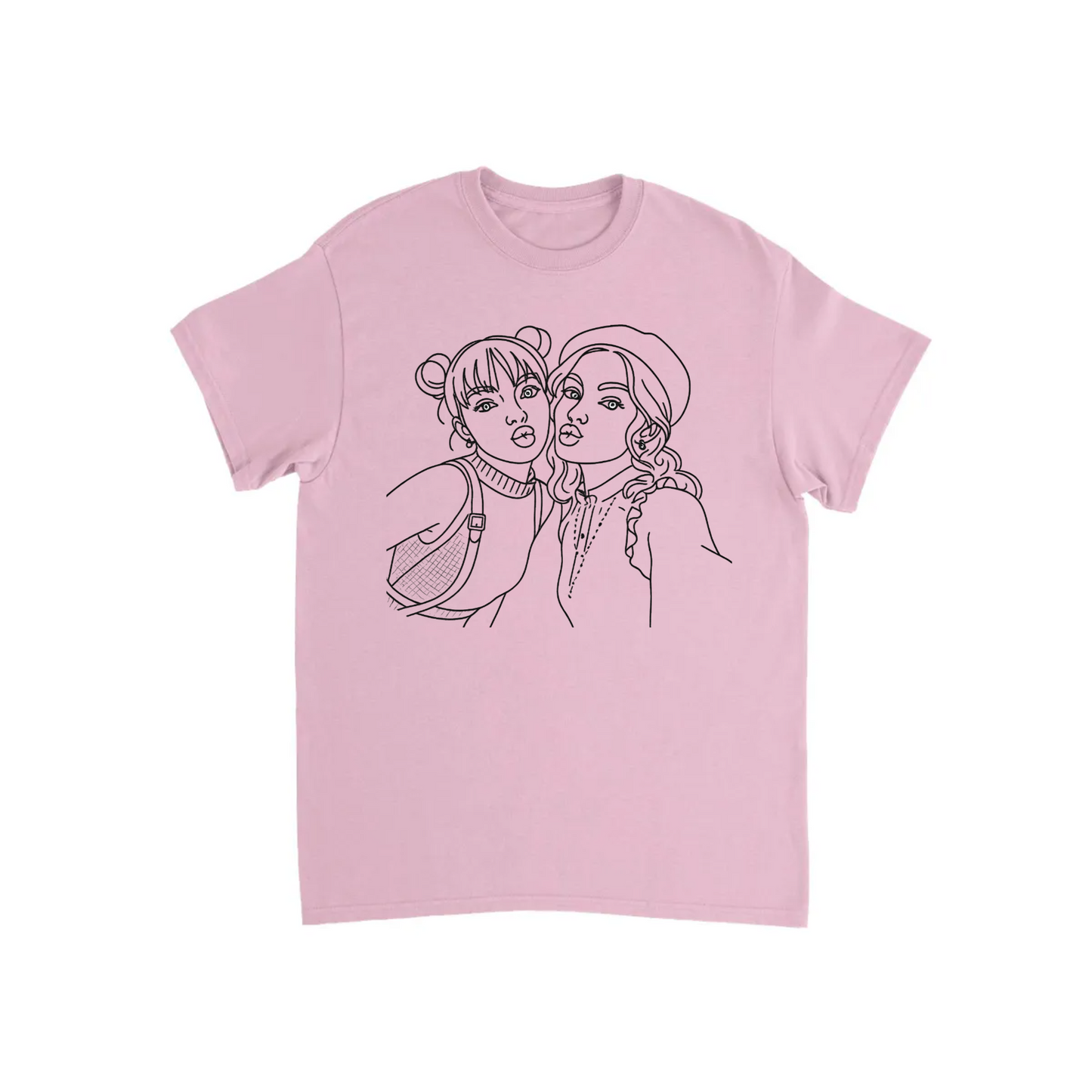 Custom Line Art T-shirt - Turn your photo into a line art