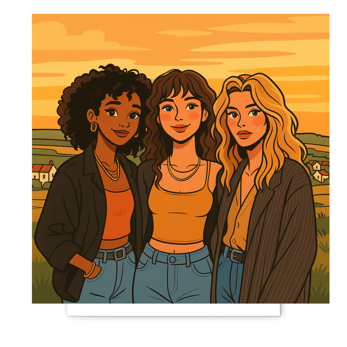 Custom Cartoon Matte Paper Poster – Turn Your Photo Into a Cartoon