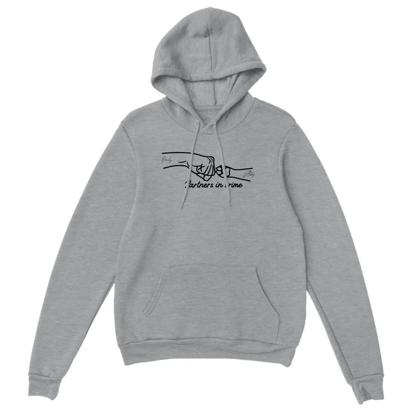 Partners in Crime Hoodie for Owner Grey