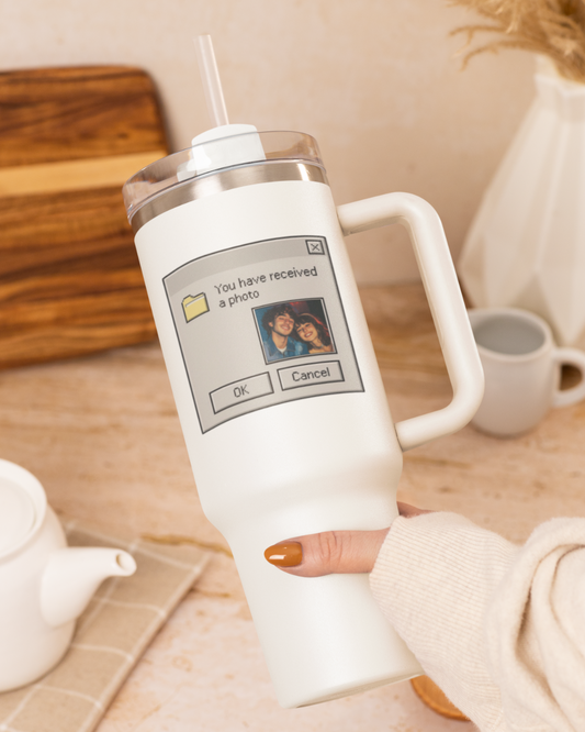 Custom Retro Computer Travel Mug