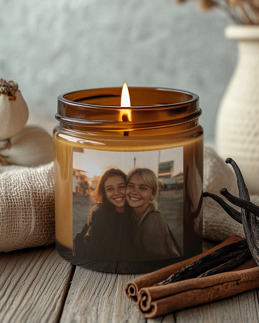 Custom Scented Candle - Upload Your Own Picture