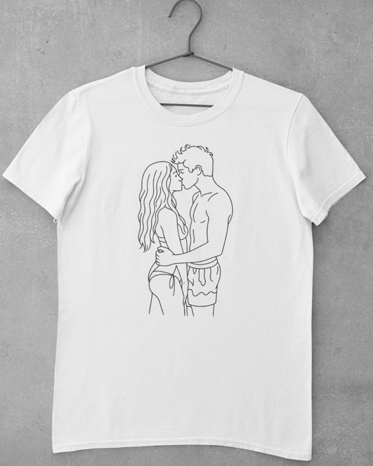 Custom Line Art T-shirt - Turn your photo into a line art