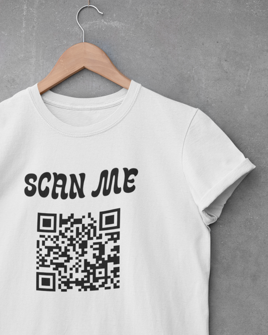 Custom QR Code – “Scan Me” T-Shirt