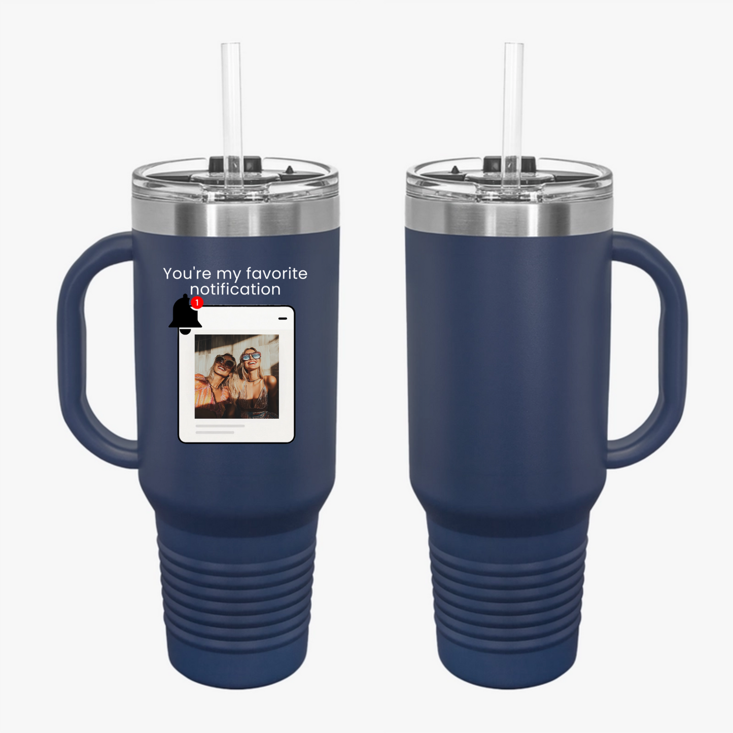 You’re My Favorite Notification” – Personalized Print Travel Mug