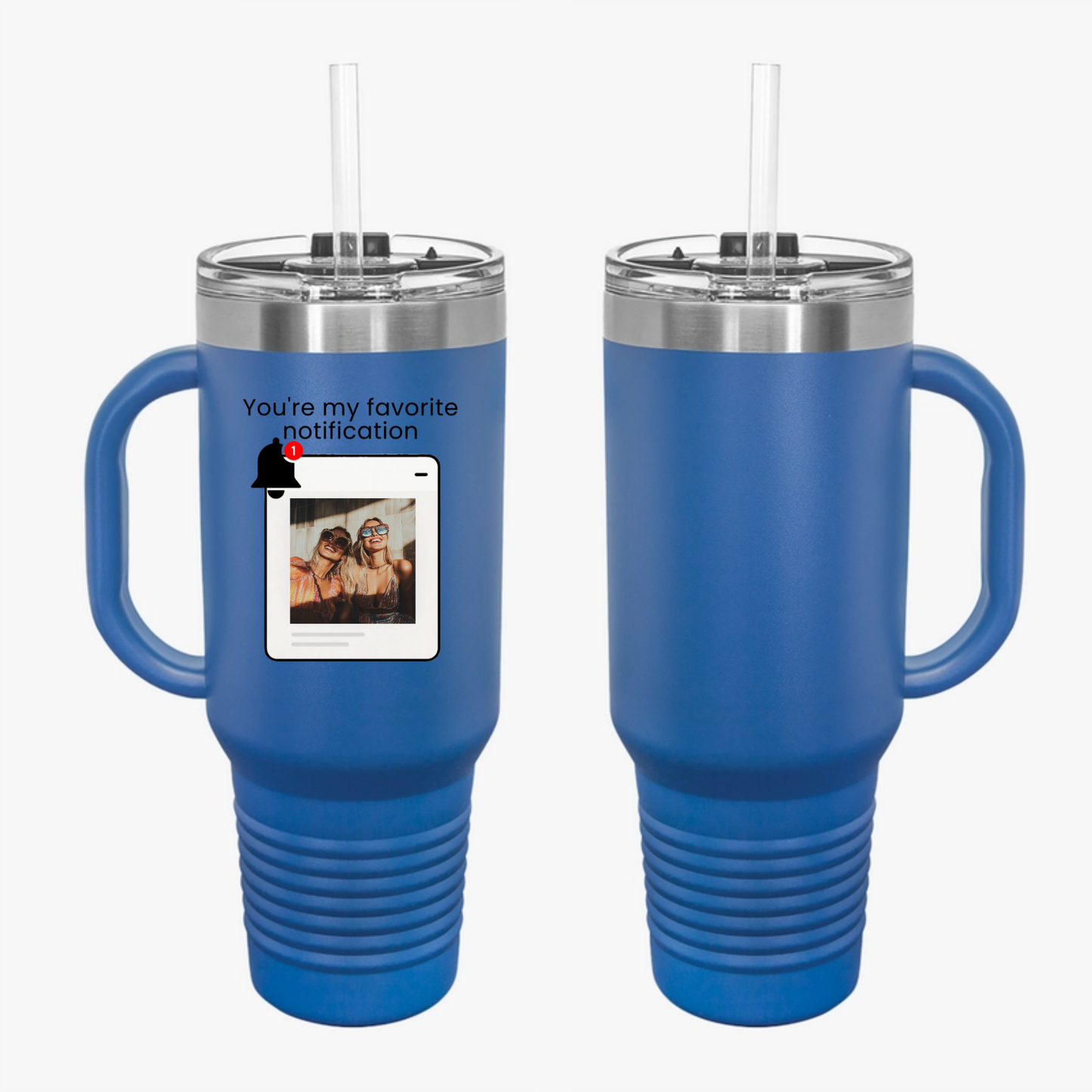 You’re My Favorite Notification” – Personalized Print Travel Mug