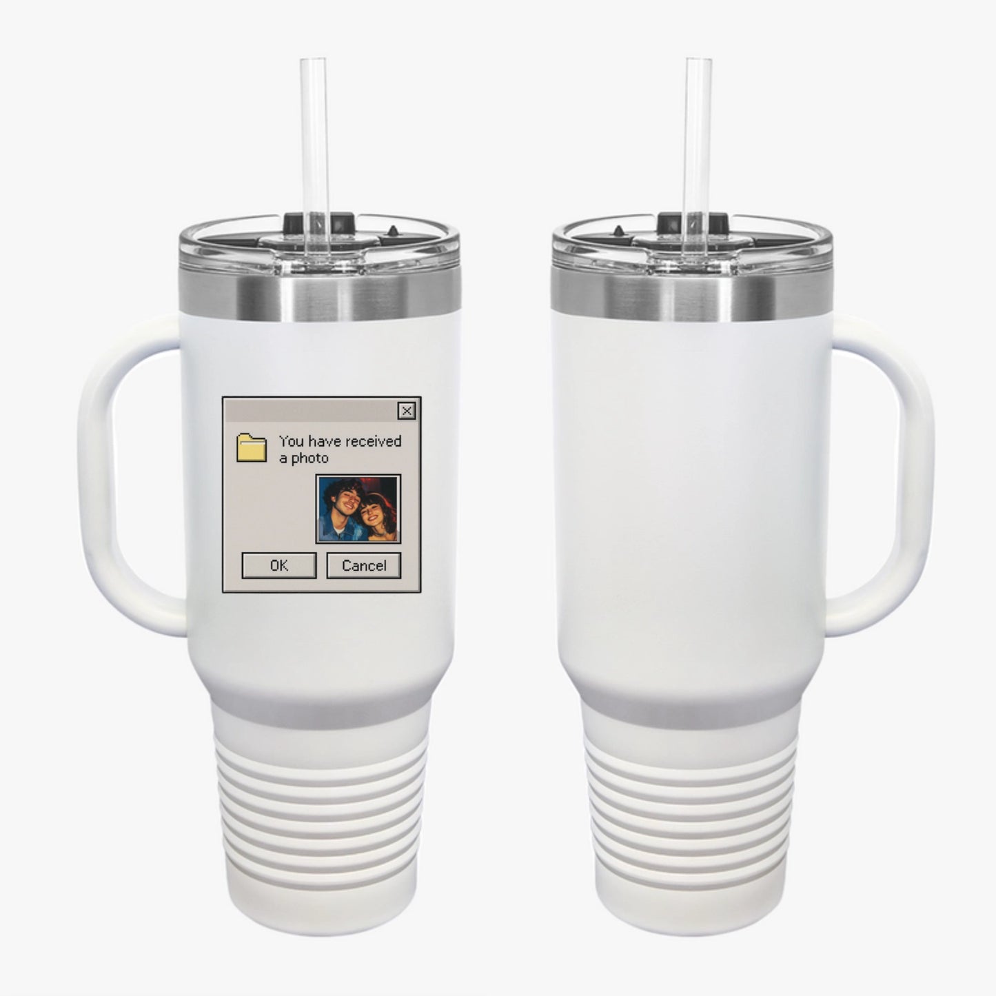 Custom Retro Computer Travel Mug