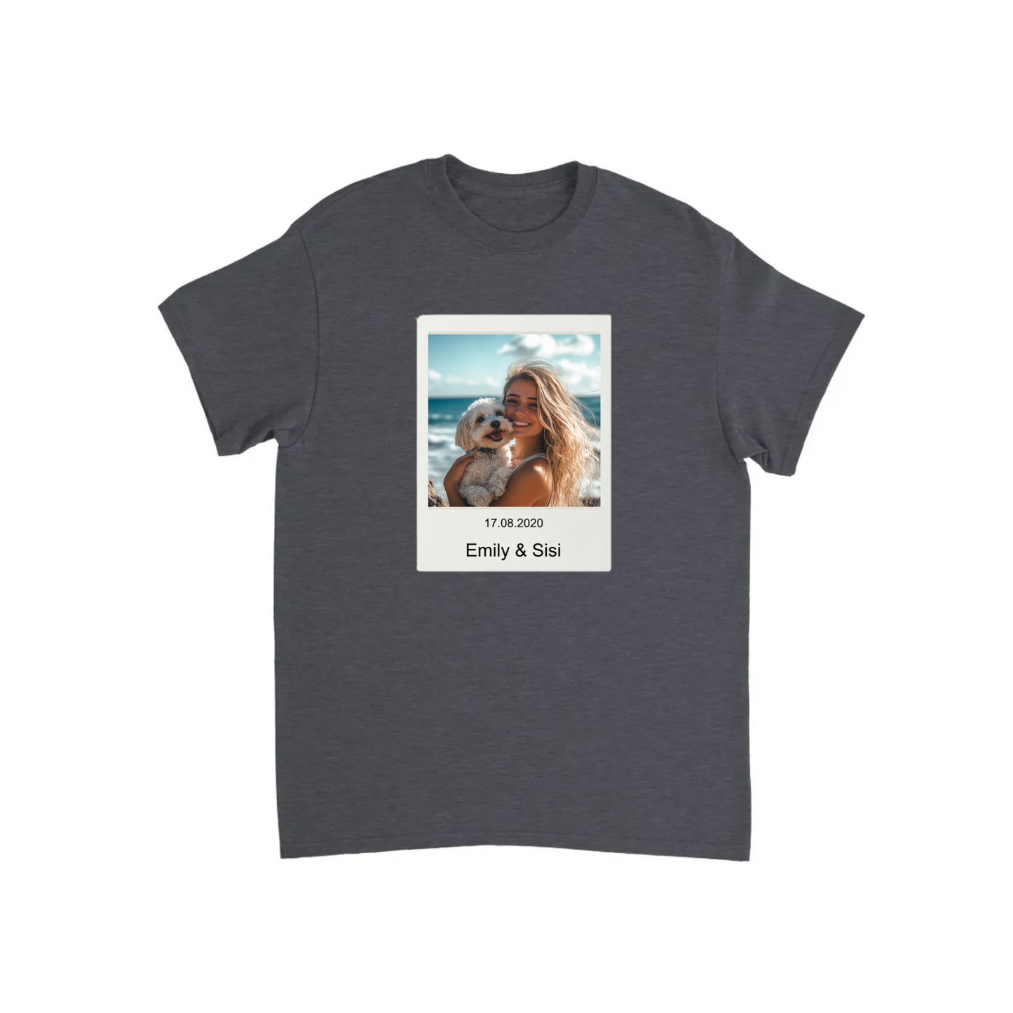 Custom Retro Polaroid Print T-shirt