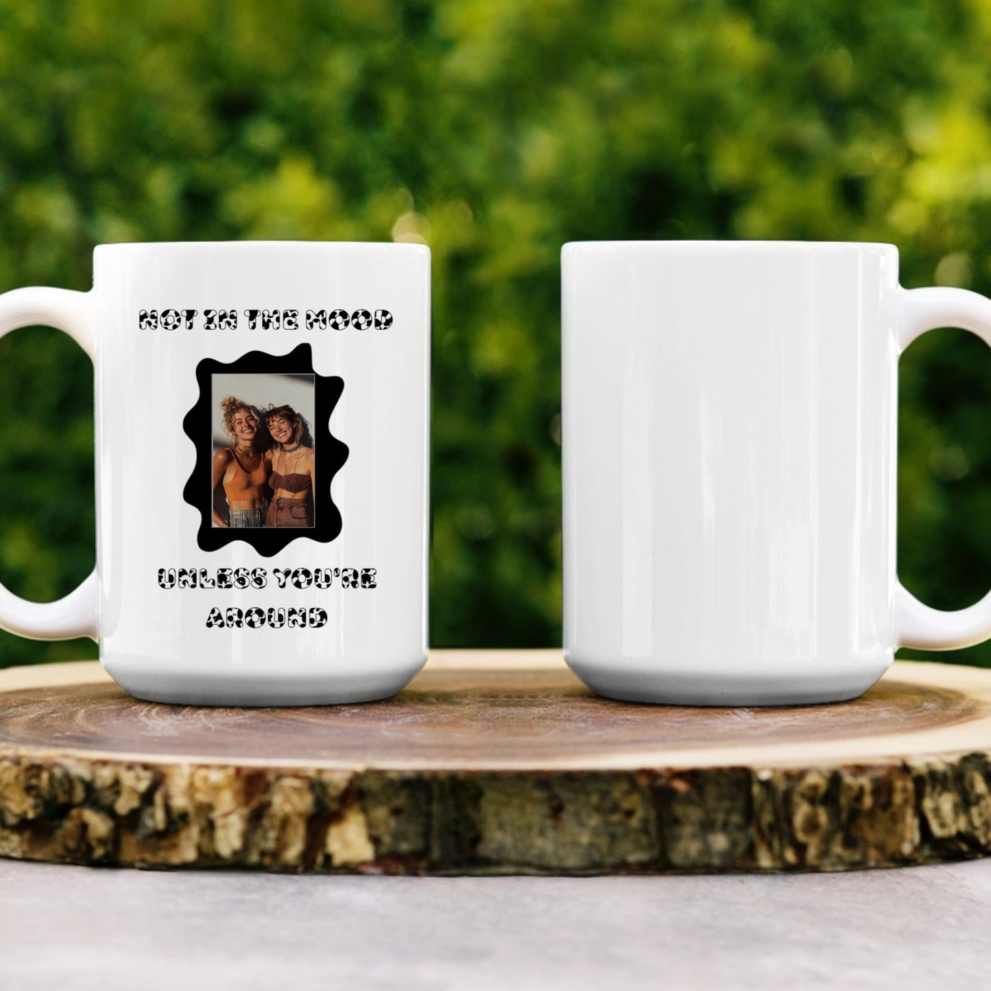 “Not in the Moo-d” Cow Print Design Mug