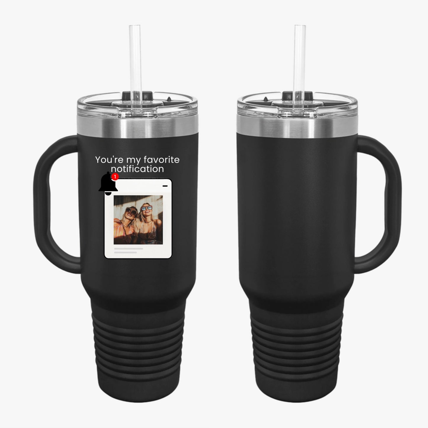 You’re My Favorite Notification” – Personalized Print Travel Mug