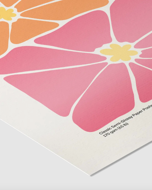 Custom Retro Computer Semi-Glossy Paper Poster